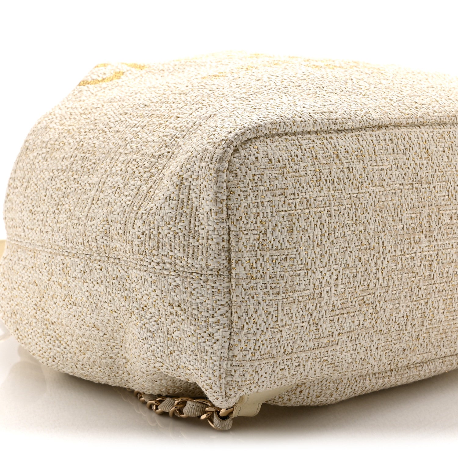 Chanel Canvas Large Deauville Backpack Light Beige 9 of 10