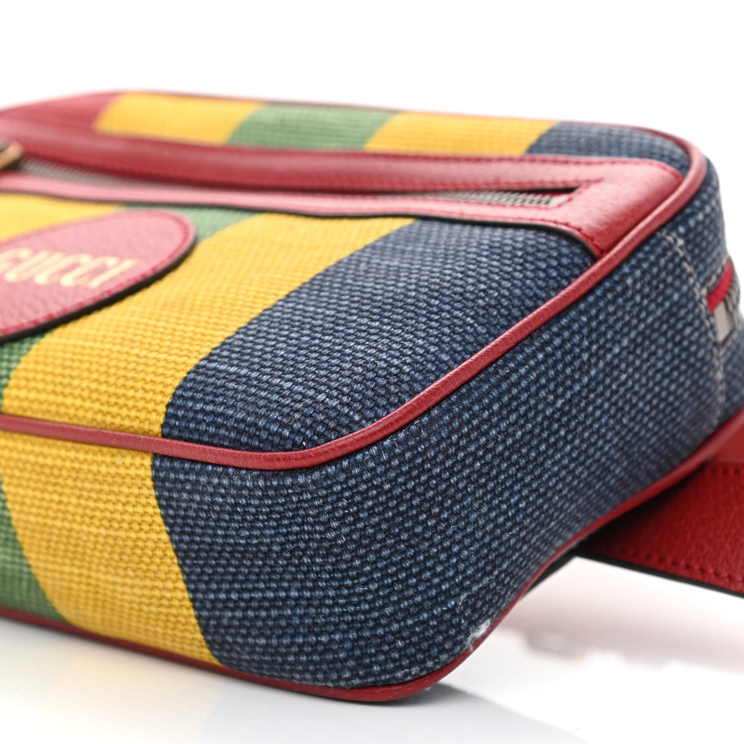 Gucci Canvas Marley Stripe Script Logo Gucci 100 Belt Bag 80 32 Multicolor 10 of 10