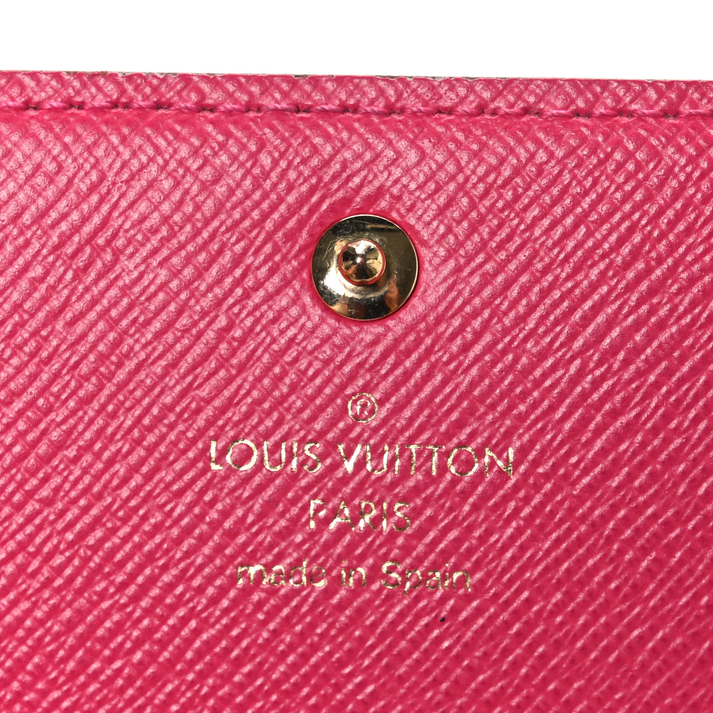 Damier Azur 2021 Christmas Animation Hollywood Sarah Wallet Fuchsia