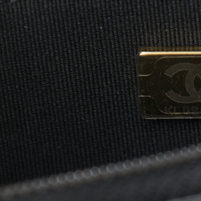 Chanel Caviar Quilted Crystal CC Wallet On Chain WOC Black 8 of 13