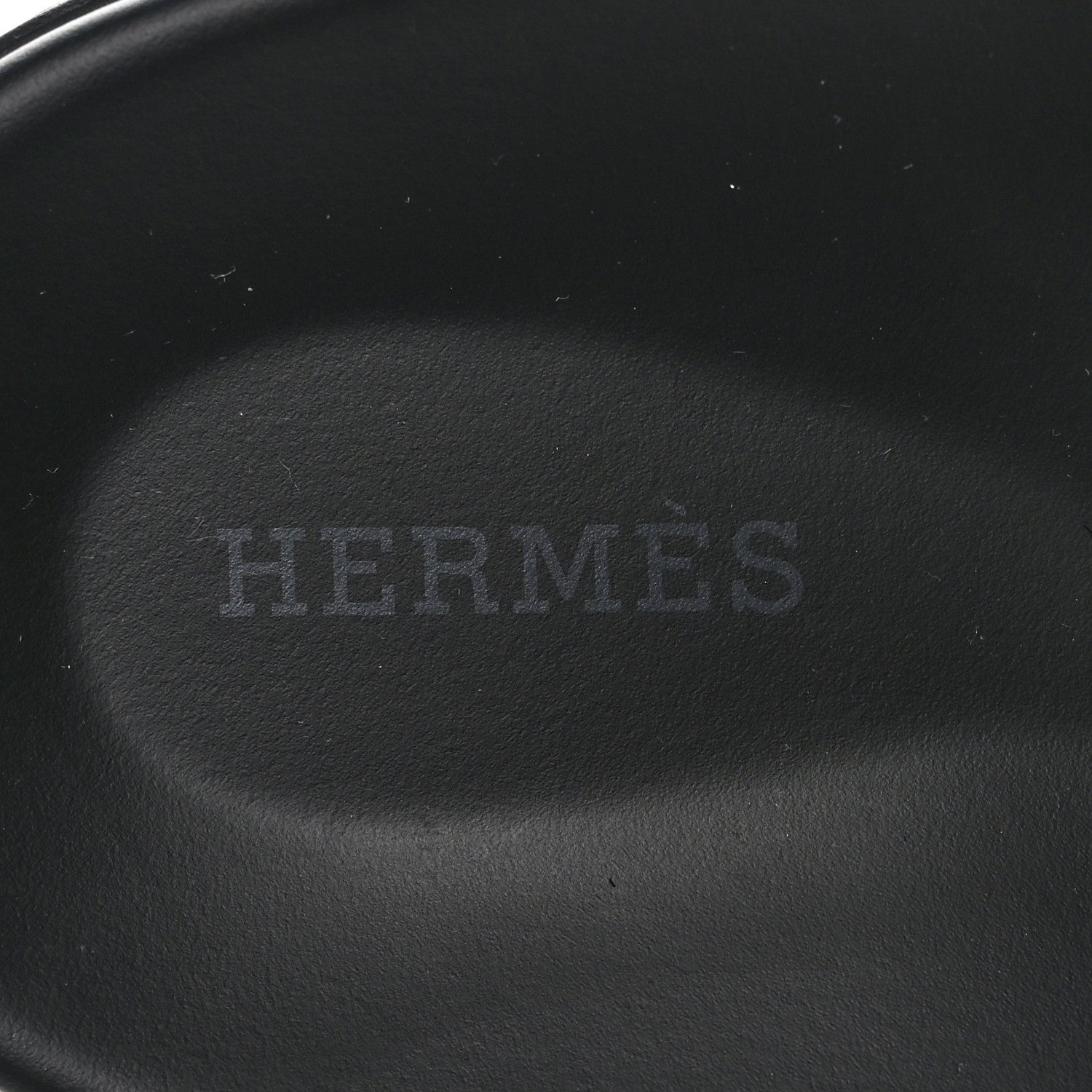 Hermes H Canvas Calfskin Mens Chypre Sandals 40 Prunoir Black 7 of 8