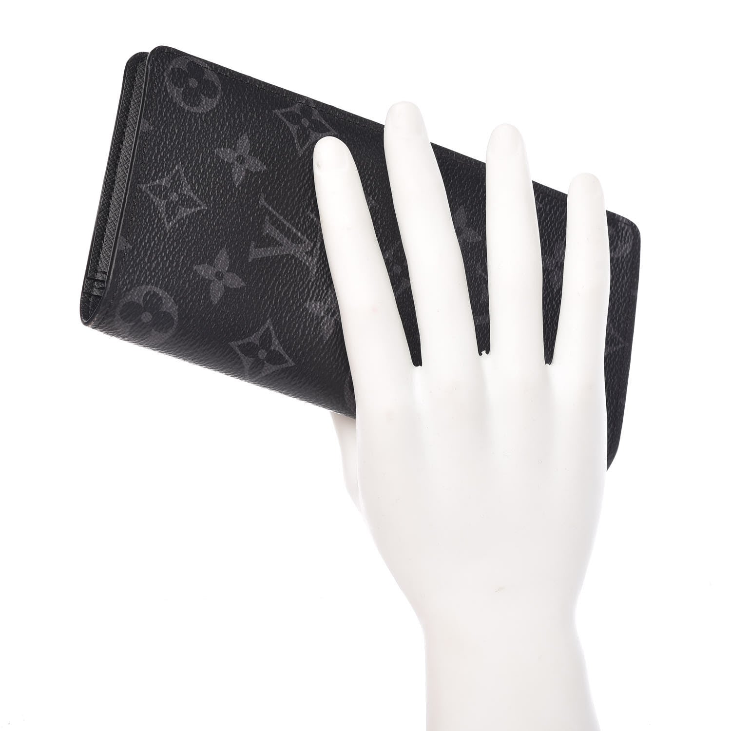 Louis Vuitton Monogram Eclipse Brazza Wallet 2 of 10