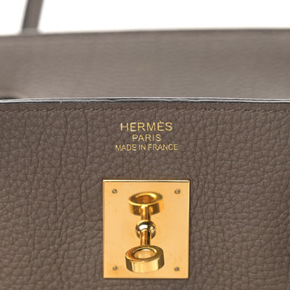 Hermes Togo Birkin 40 Etain 6 of 18