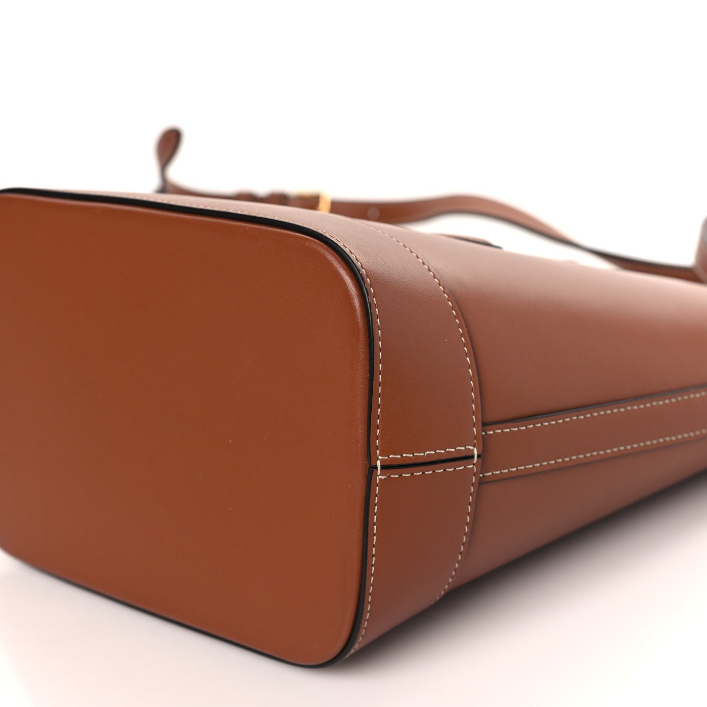 Smooth Calfskin Small Cuir Triomphe Bucket Bag Tan