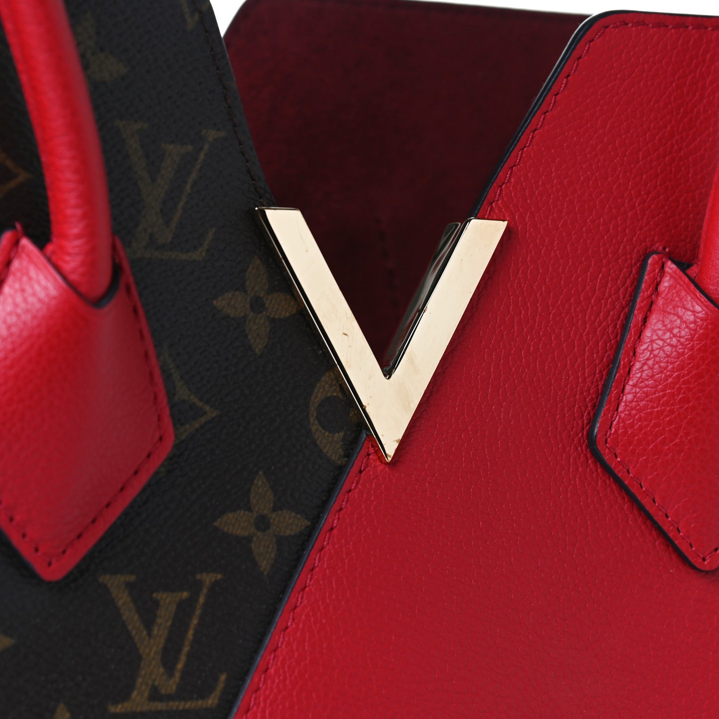 Calfskin Monogram Kimono Tote Cherry