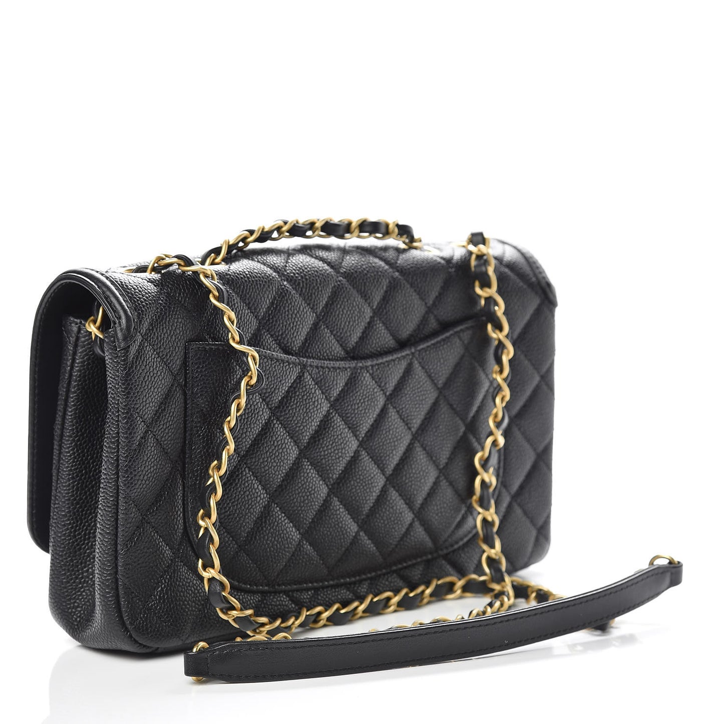 Caviar Quilted Medium CC Filigree Flap Black