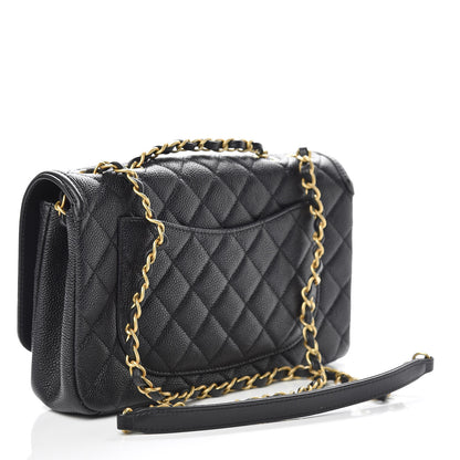 Chanel Caviar Quilted Medium CC Filigree Flap Black 3 of 12