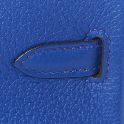 Hermes Togo Birkin 25 Bleu Electrique 9 of 29