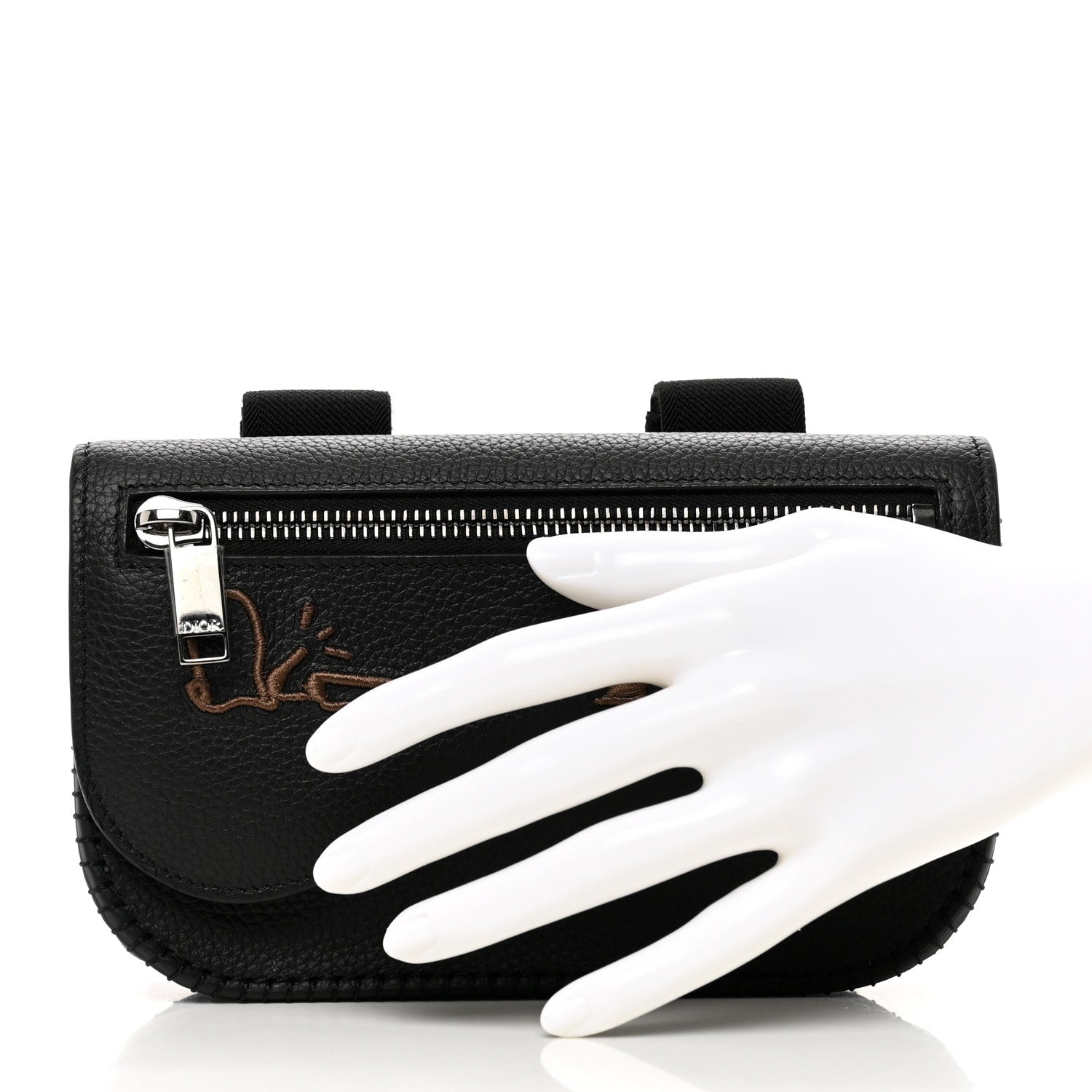 Christian Dior X CACTUS JACK Saddle Arm Pouch Black 1352734