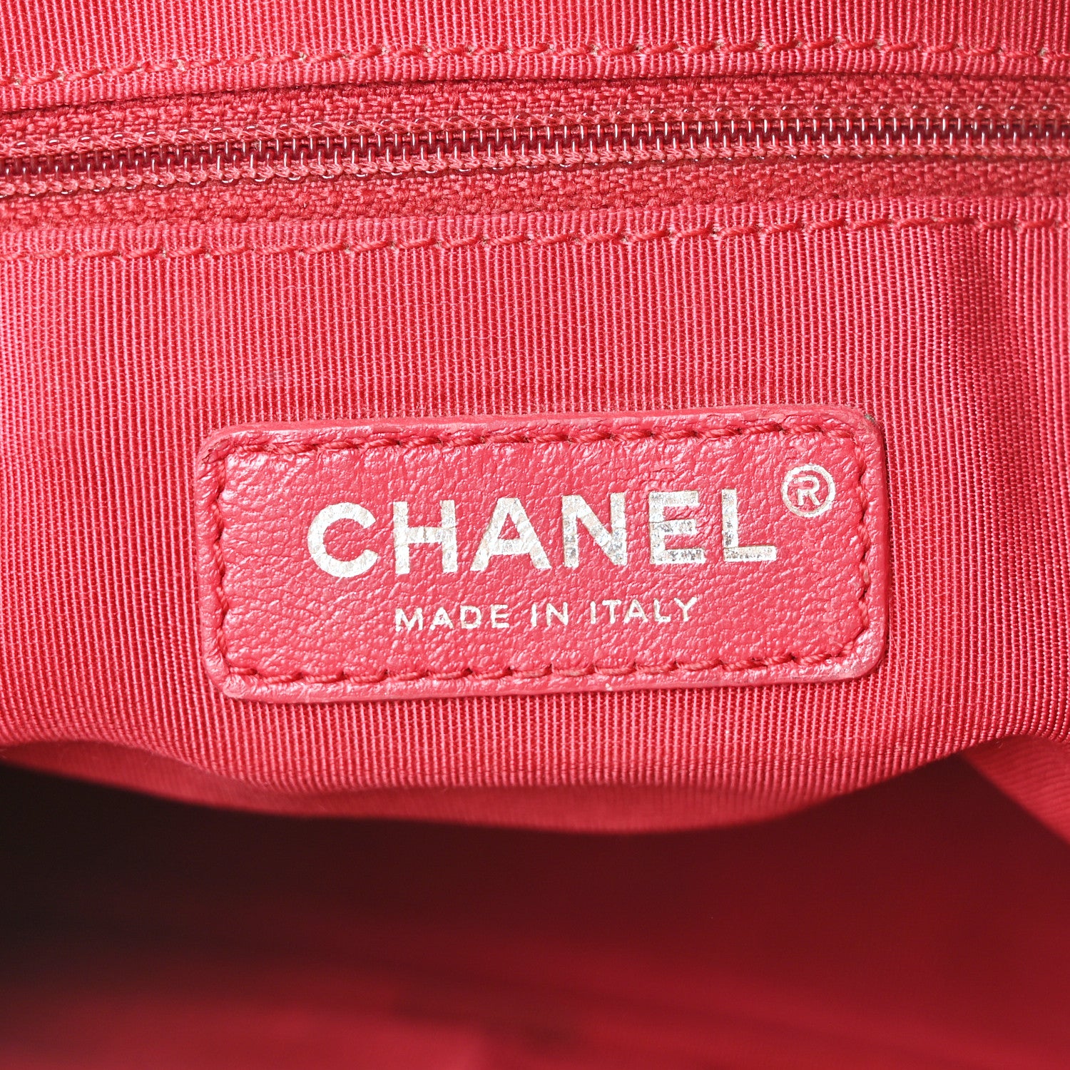 Chanel Aged Calfskin Quilted Medium Gabrielle Shopping Tote White Black 6 of 10