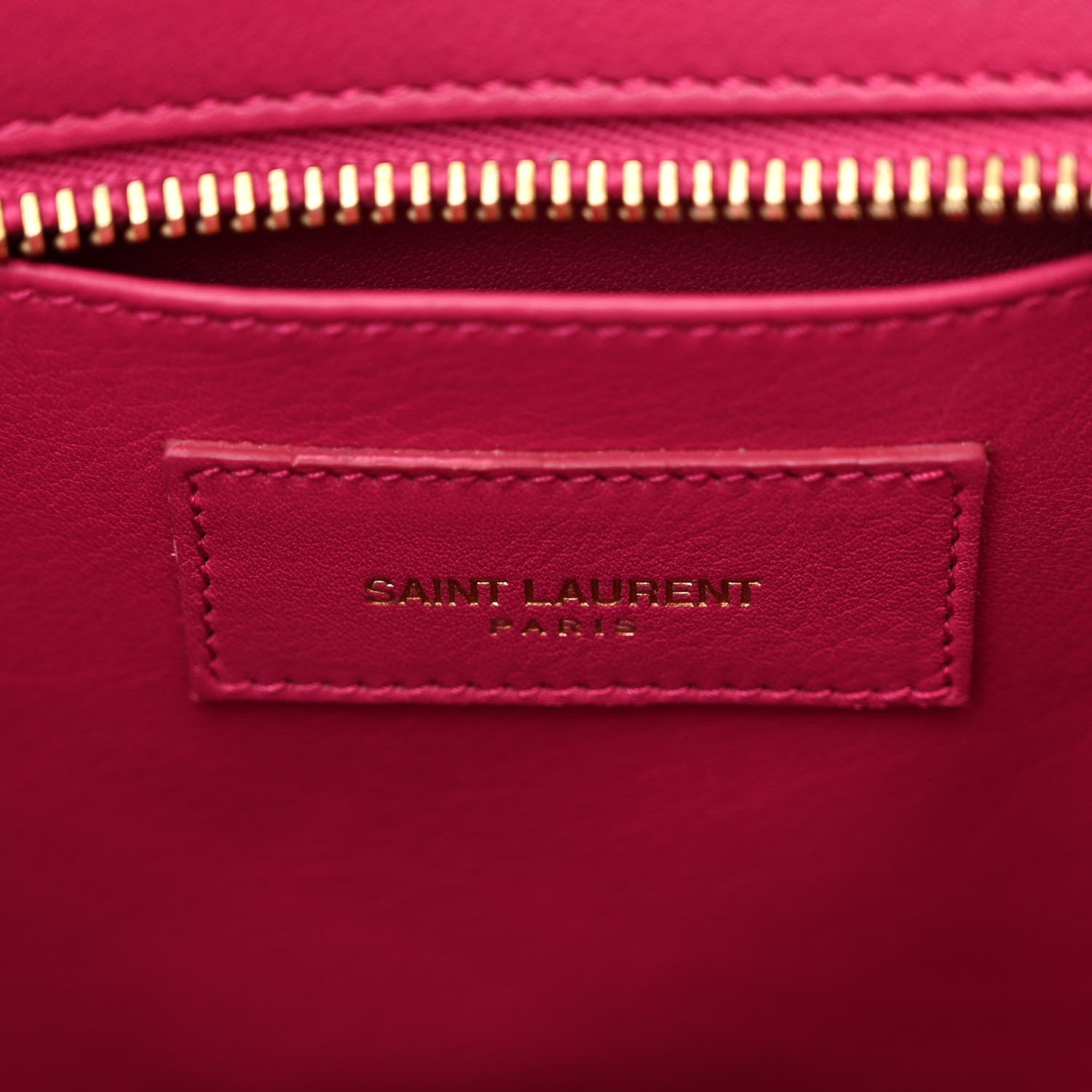 Saint Laurent Calfskin Small Classic Y Cabas Fuchsia 6 of 9