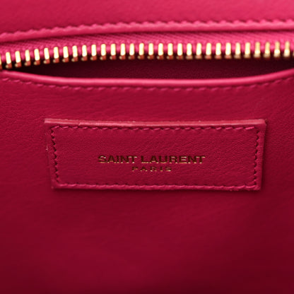 Saint Laurent Calfskin Small Classic Y Cabas Fuchsia 6 of 9