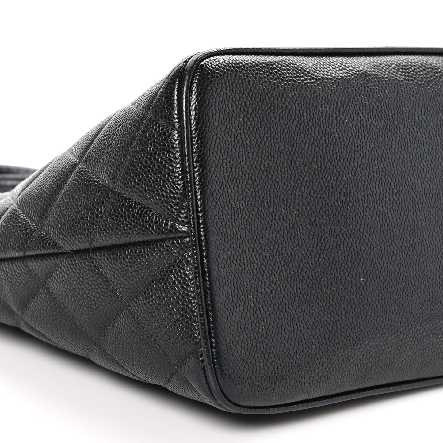 Caviar Quilted Medallion Tote Black
