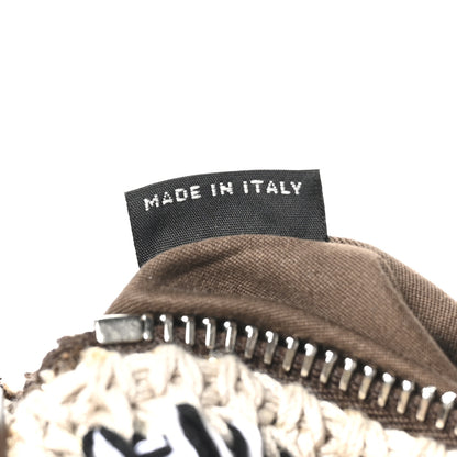 Miu Miu Fabric Crochet Mini Spirit Bag Naturale Multicolor 6 of 10