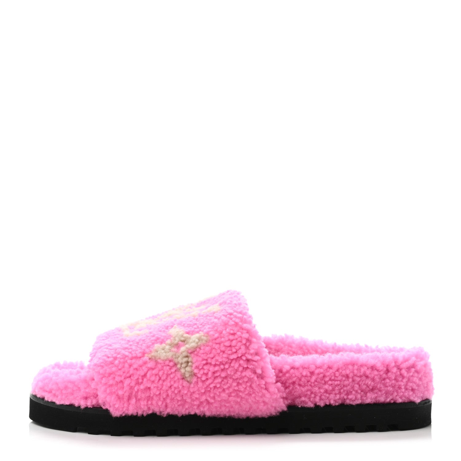 Louis Vuitton Shearling Paseo Flat Comfort Mule 38 Pink 1 of 4