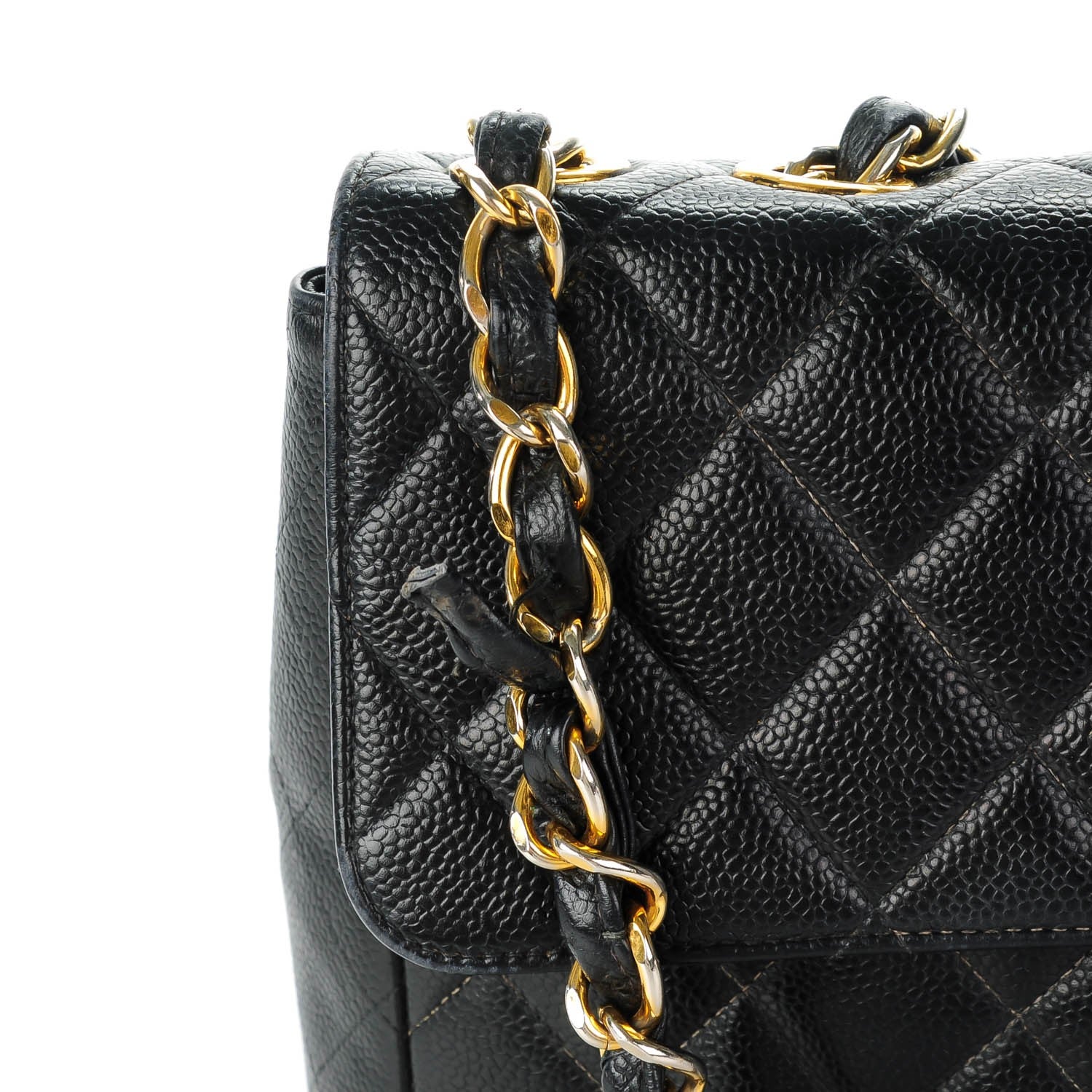 Chanel Caviar Quilted Jumbo Single Flap Black 10 of 10