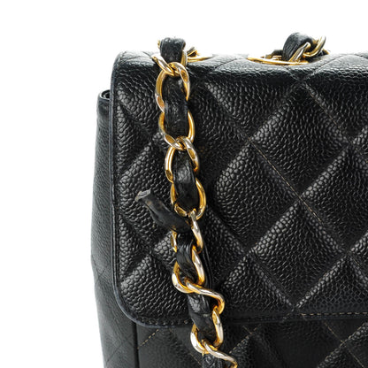 Chanel Caviar Quilted Jumbo Single Flap Black 10 of 10