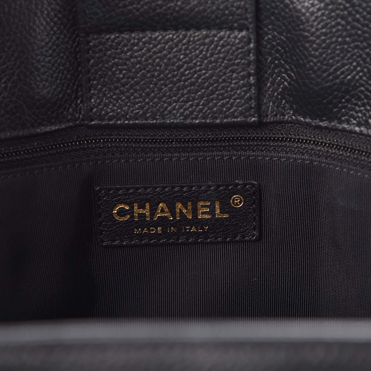 Chanel Calfskin Cerf Shopper Tote Black 6 of 9