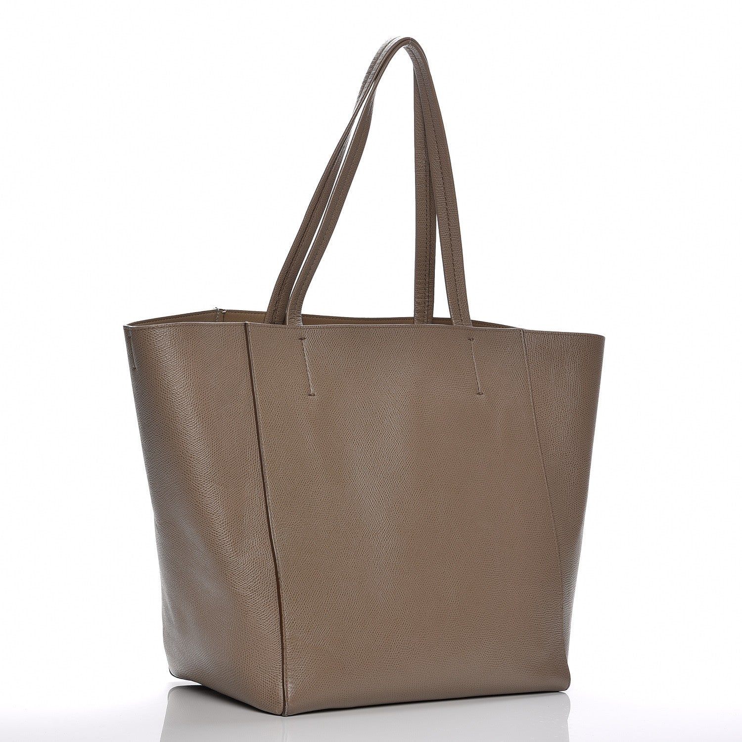 Celine Grained Calfskin Small Horizontal Cabas Phantom Taupe 3 of 13