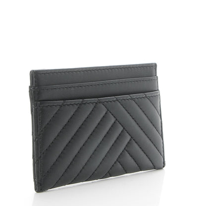 Chanel Lambskin Quilted CC Crossing Card Holder Black 3 of 15