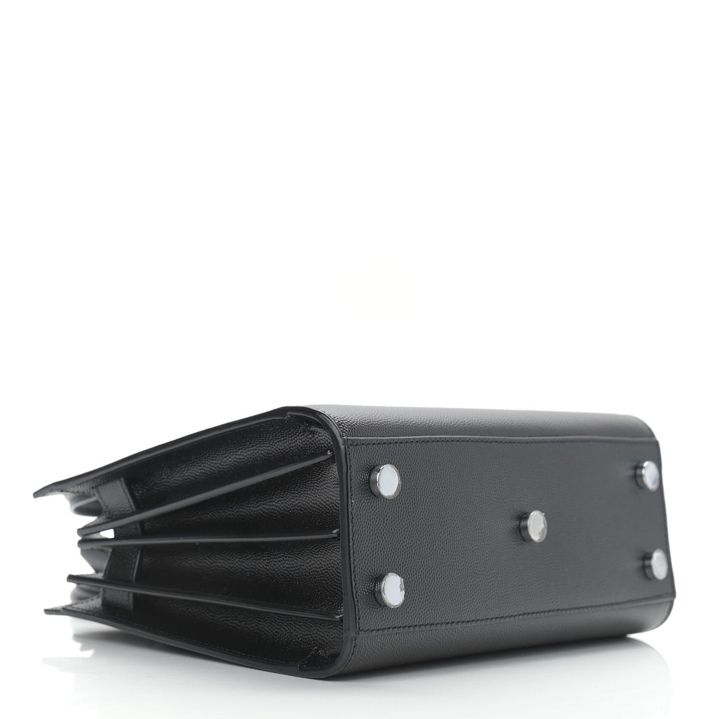 Grained Calfskin Nano Sac De Jour Black