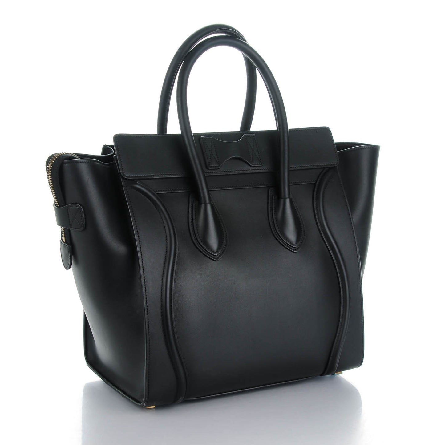 Smooth Calfskin Mini Luggage Black