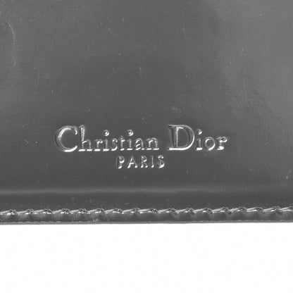 Christian Dior Metallic Patent Micro-Cannage Lady Dior Card Holder Silver 6 of 9