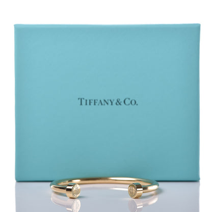 Tiffany 18K Yellow Gold Return to Tiffany Circle Edge Cuff Bracelet 6 of 6