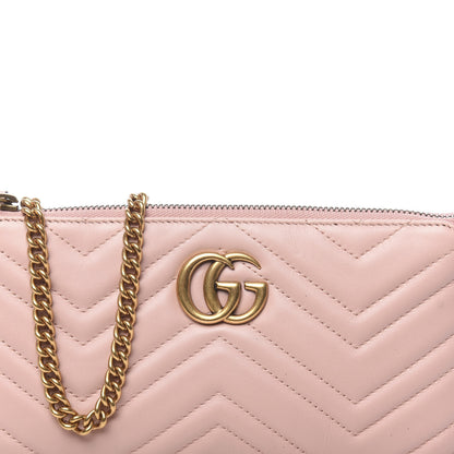 Gucci Calfskin Matelasse Mini GG Marmont Chain Bag Perfect Pink 11 of 11