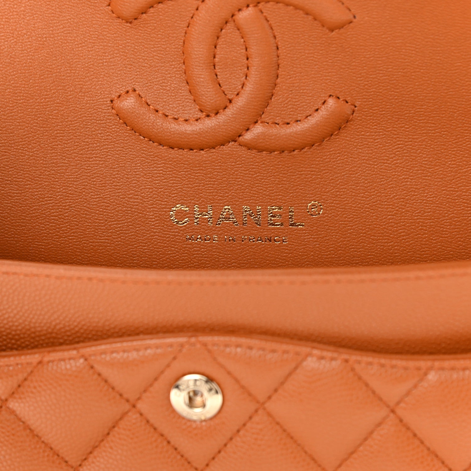 Chanel Caviar Quilted Small Double Flap Light Brown 6 of 9