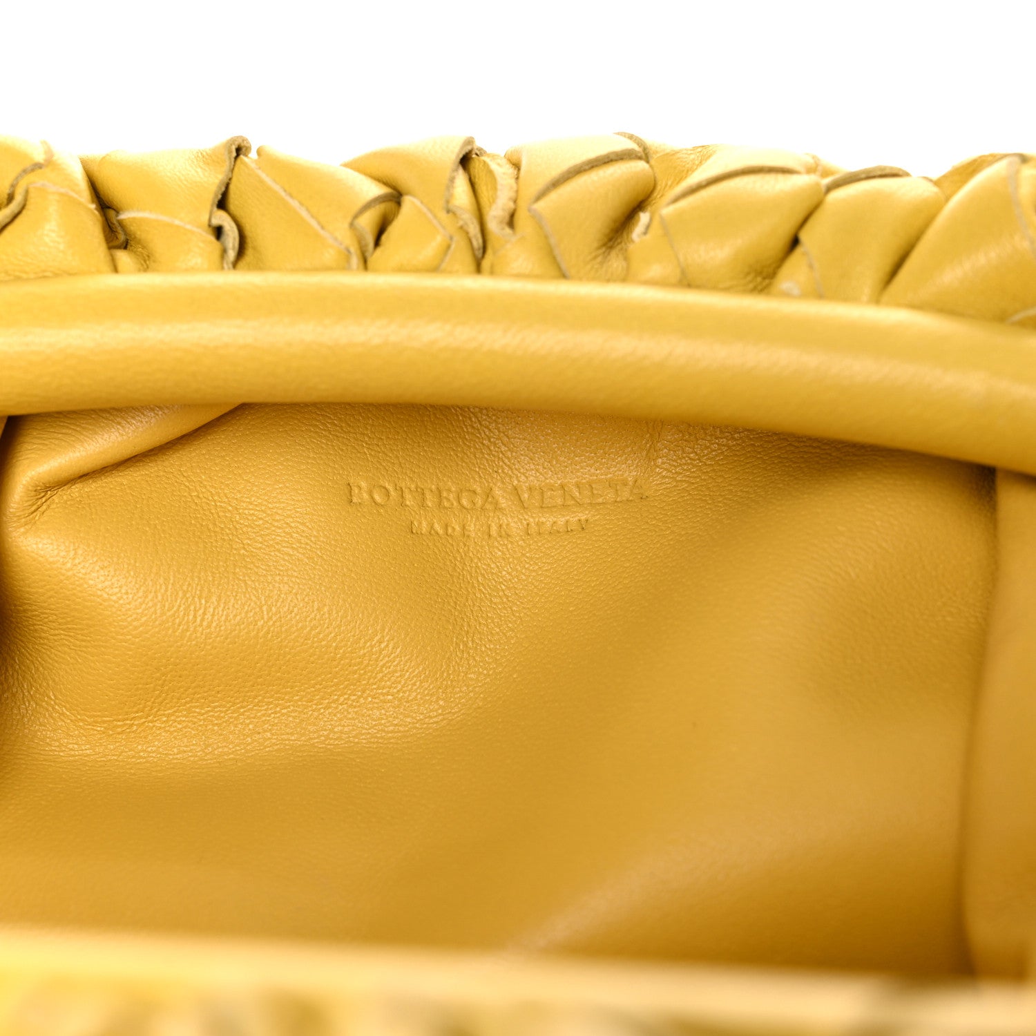 Bottega Veneta Nappa Intrecciato The Mini Pouch Buttercup 6 of 12