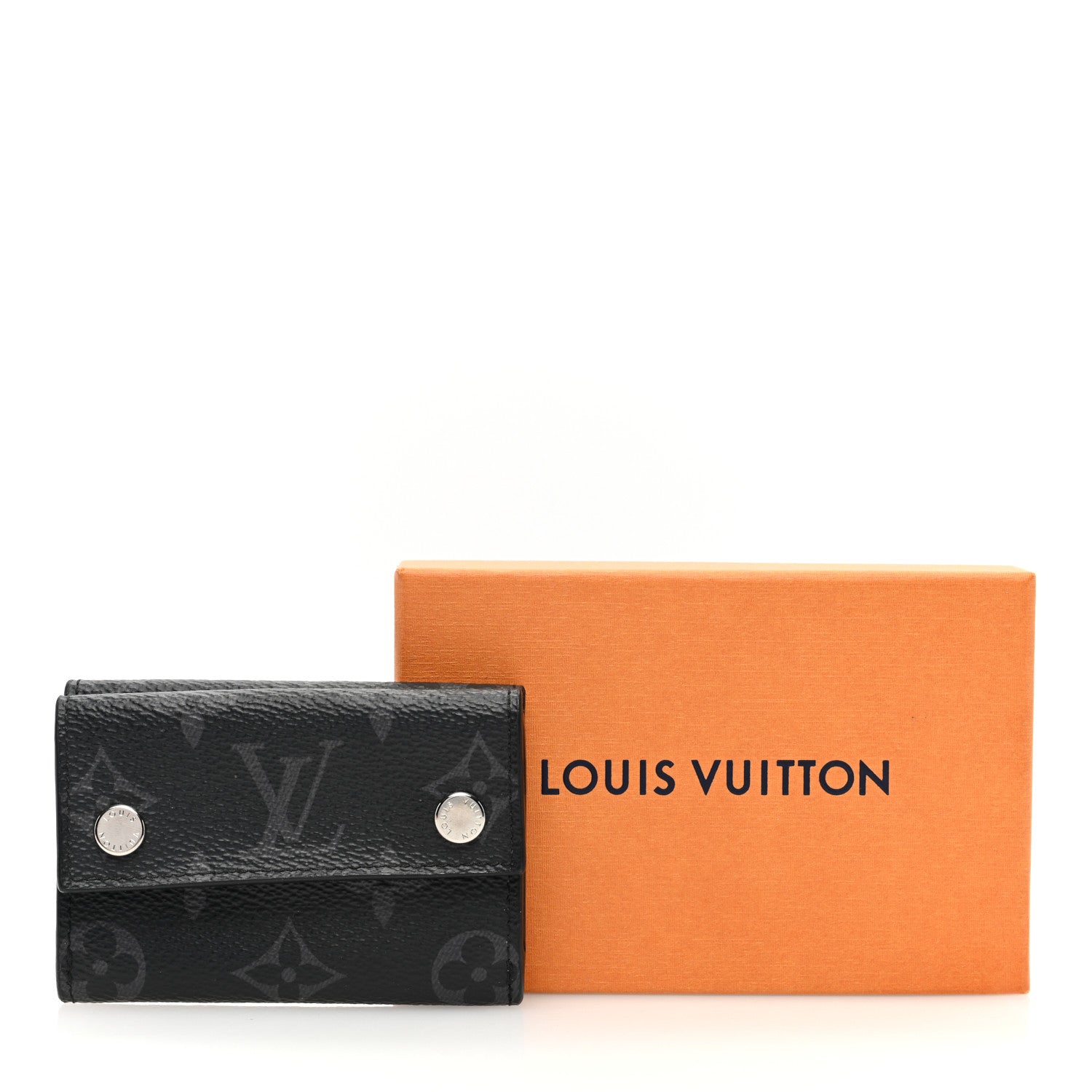 Louis Vuitton Monogram Eclipse Discovery Compact Wallet 7 of 7