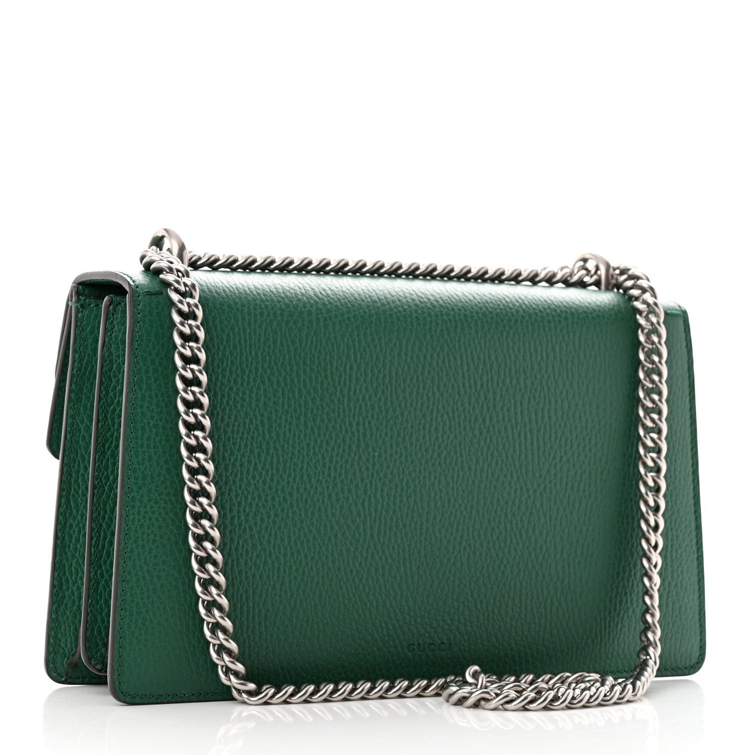 Gucci Pebbled Calfskin Small Dionysus Shoulder Bag Emerald 3 of 11