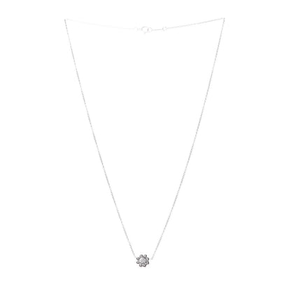 Tiffany 18K White Gold Diamond Paloma Picasso Jolie Flower Necklace 3 of 7
