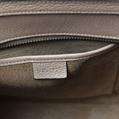 Celine Drummed Calfskin Nano Luggage Dune 7 of 19