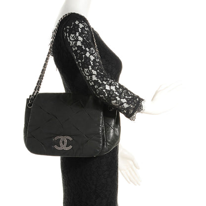 Chanel Iridescent Calfskin Glint Accordion Flap Black 2 of 7