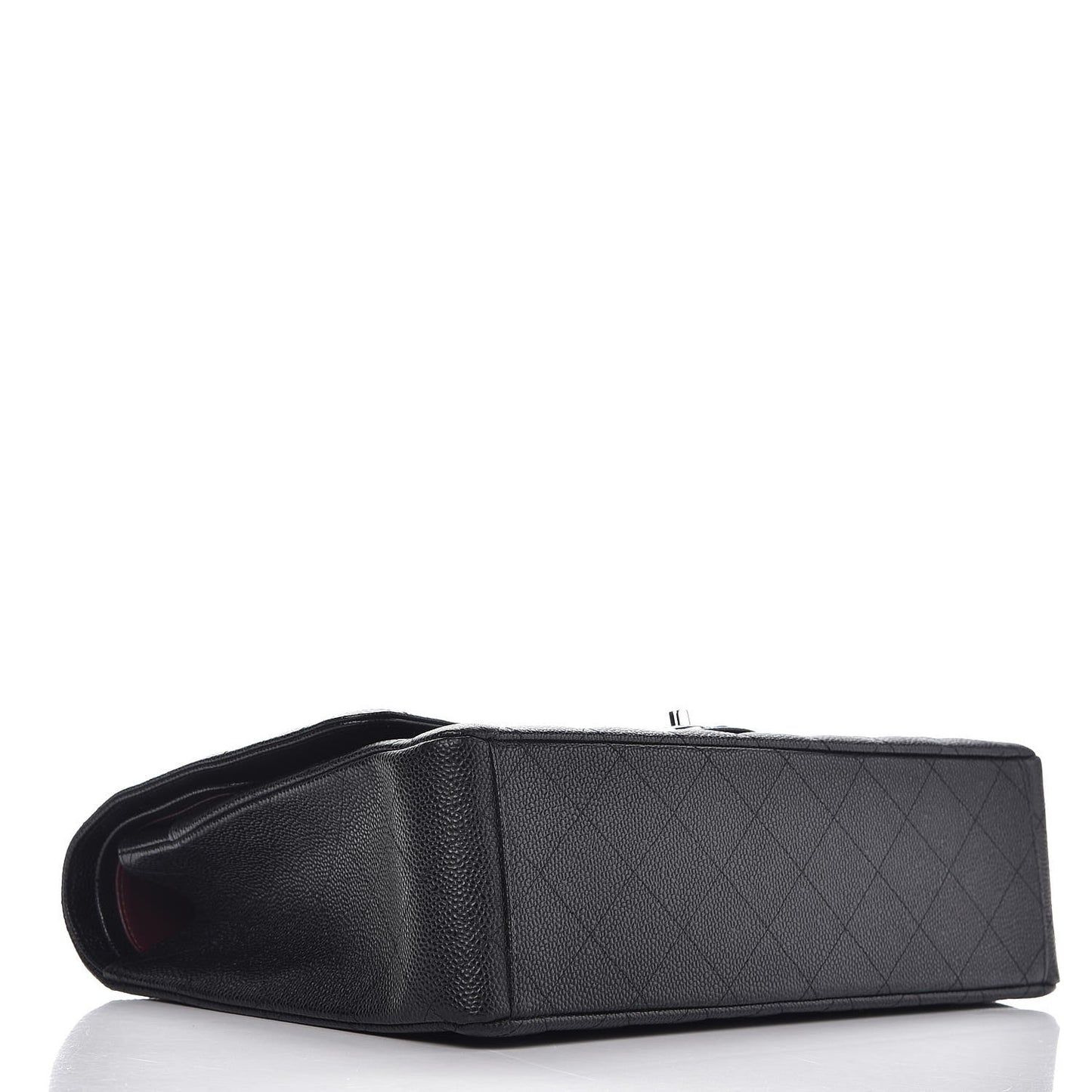 Caviar Quilted Maxi Double Flap Black