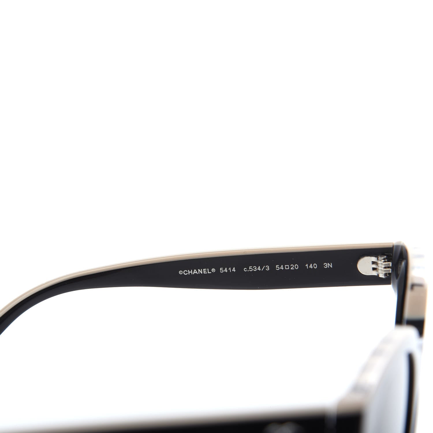 Chanel Acetate CC Butterfly Sunglasses 5414 Black Beige 5 of 9