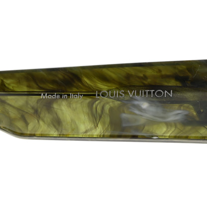 Louis Vuitton Acetate Marble Effect Swarovski Cyclone Sunglasses Z1552E Green 5 of 7