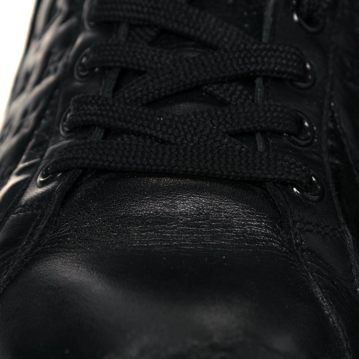 Calfskin Fur Monogram Medley High Top Sneakers 36 Black