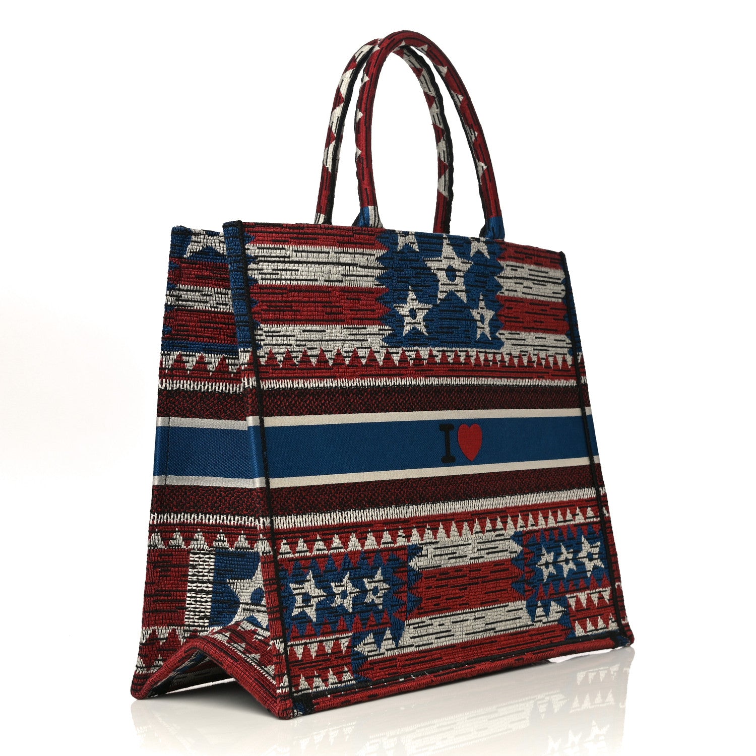 Christian Dior Canvas Embroidered Exclusive US Book Tote Multicolor 3 of 9