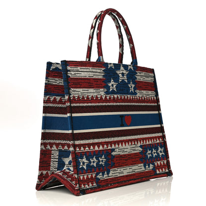 Christian Dior Canvas Embroidered Exclusive US Book Tote Multicolor 3 of 9
