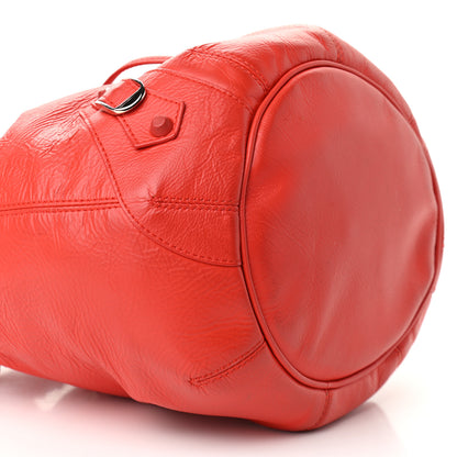 Balenciaga Matte Goatskin Rubber Covered Classic Hardware Mini Pompon Rouge Coquelicot Rouge Braise 8 of 10
