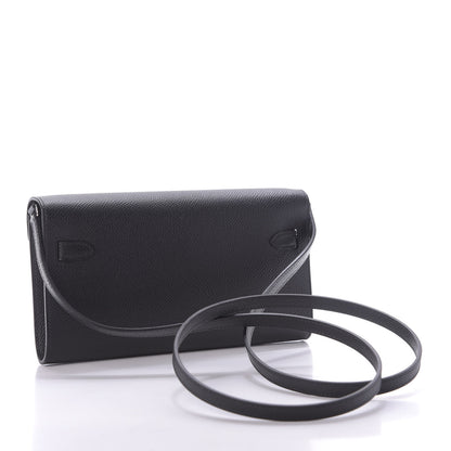 Hermes Epsom Kelly Wallet To Go Black 3 of 9