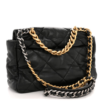 Chanel Lambskin Quilted Large Chanel 19 Flap Black 3 of 13