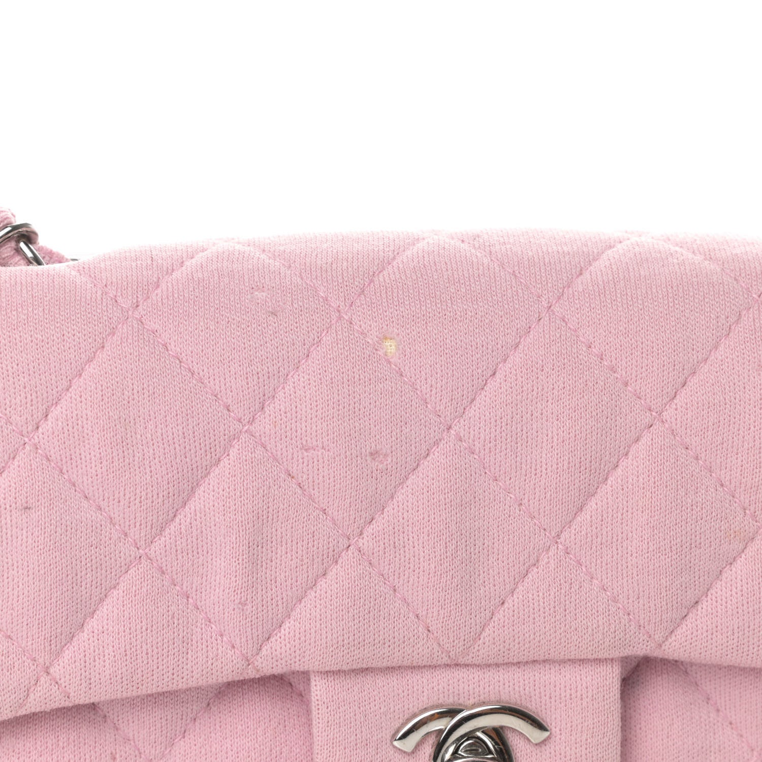 Chanel Jersey Quilted Mini Square Flap Pink 12 of 16
