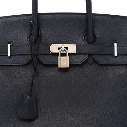 Hermes Evergrain Birkin 35 Bleu Indigo 8 of 19