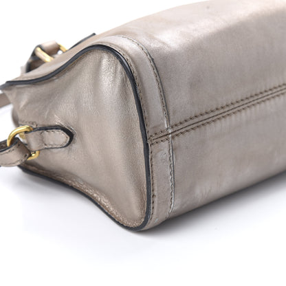 Alexander McQueen Metallic Calfskin Mini Padlock Tote Skin 6 of 11