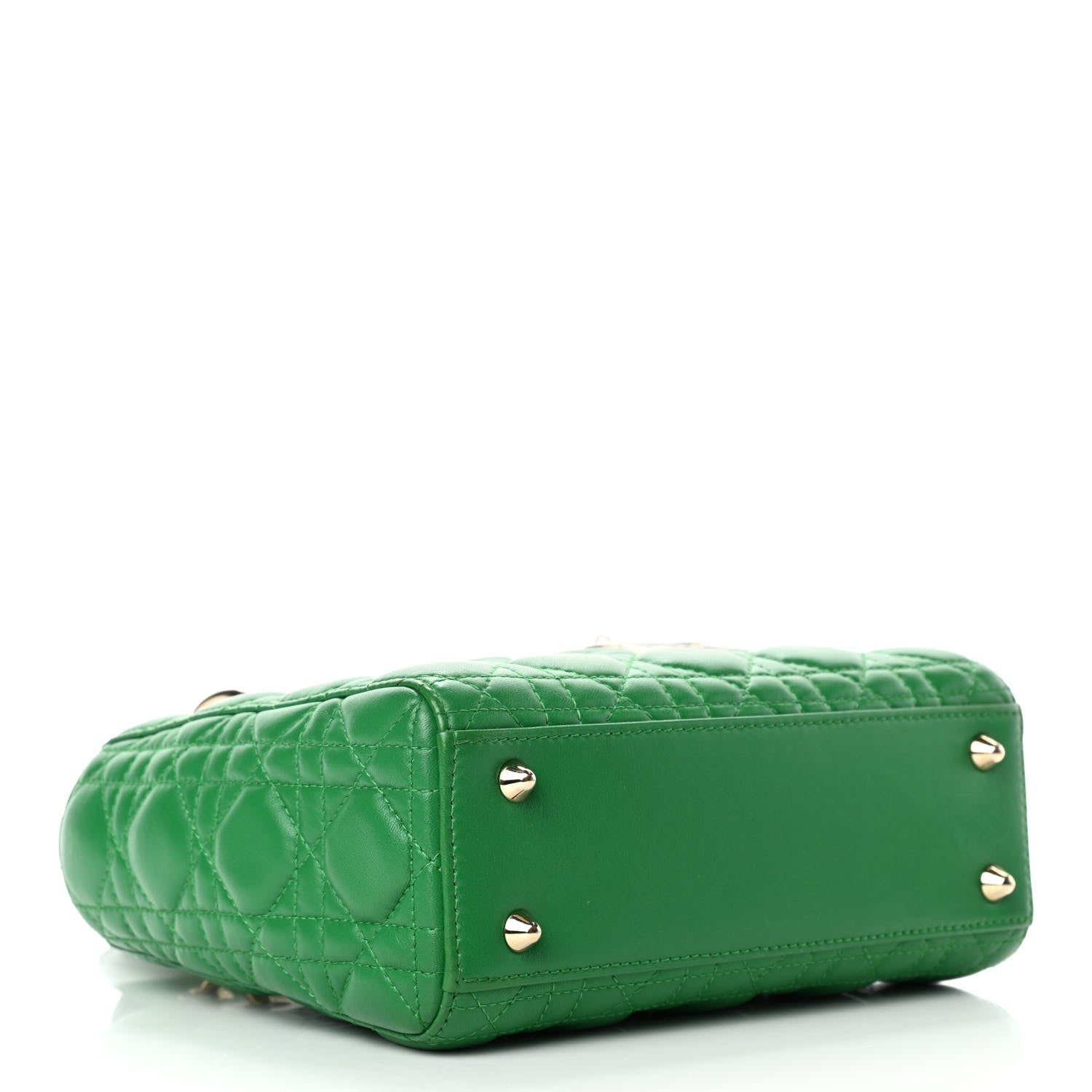 Christian Dior Lambskin Cannage Small Lucky Badges My Lady Dior Green 3 of 4