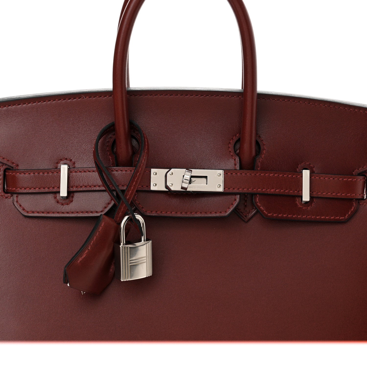 Hermes Box Birkin Sellier 25 Rouge H 8 of 13